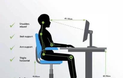 Ergonomic advice for working or studying from home